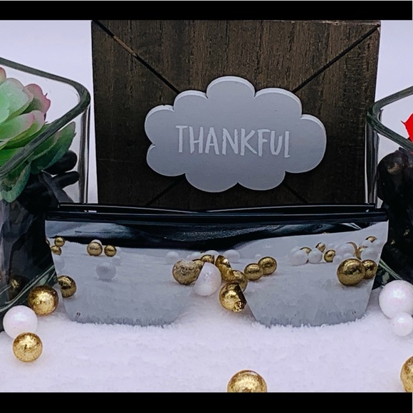 Retro Square Reflective Grey Sunglasses - Picture 13 of 13